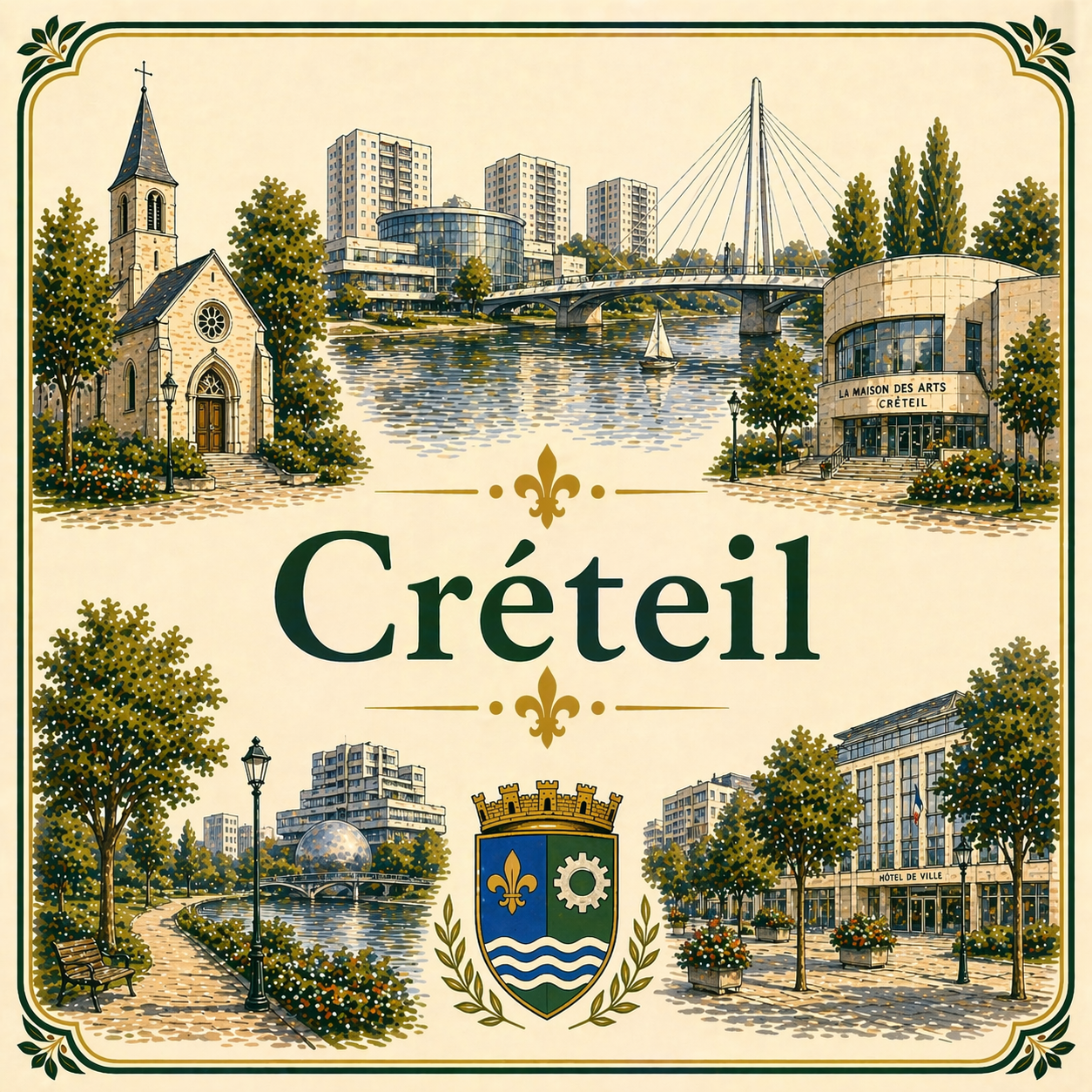 Livraison bois de chauffage à Créteil (Val-de-Marne)