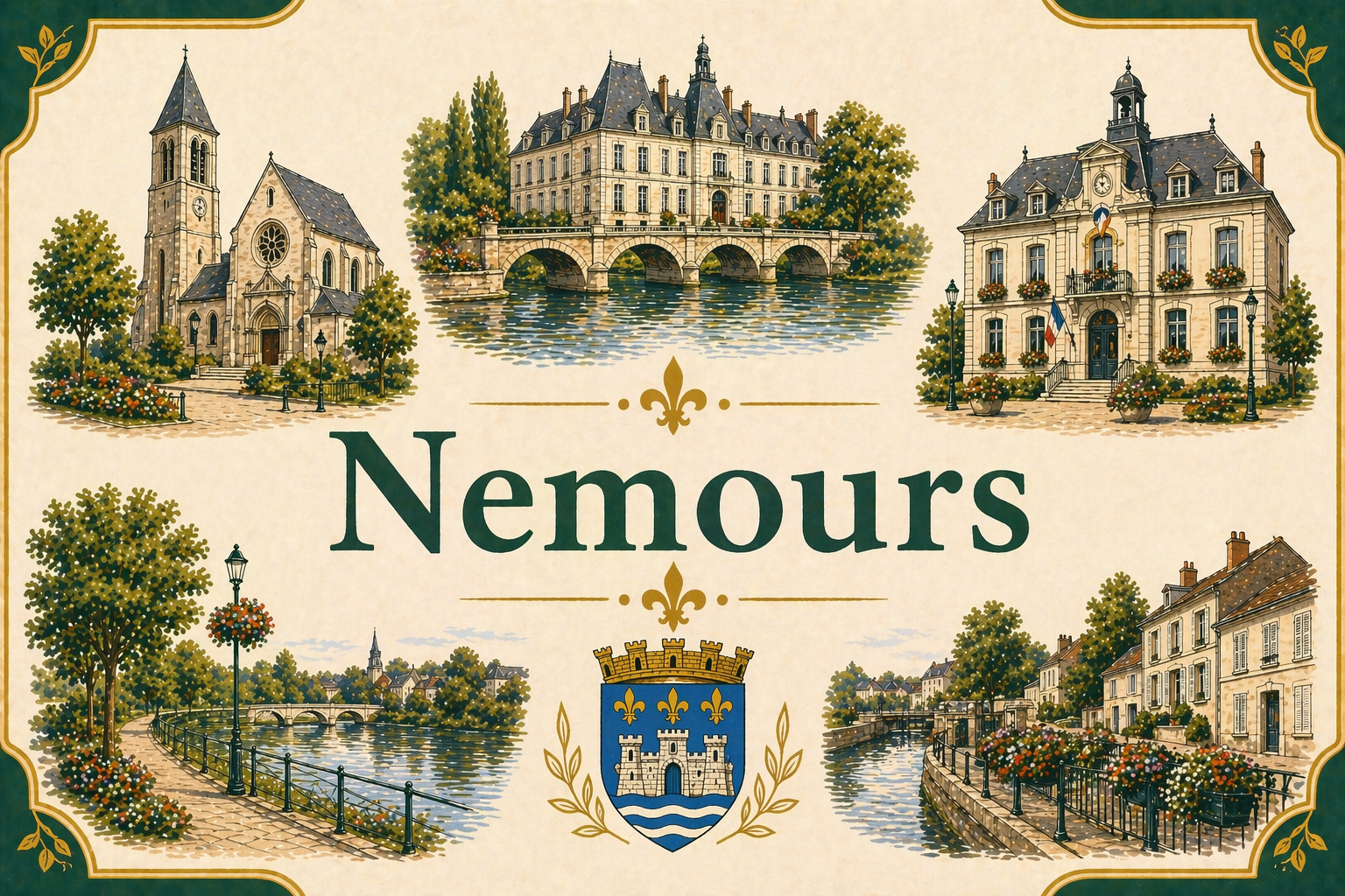 Livraison bois de chauffage à Nemours (Seine-et-Marne)
