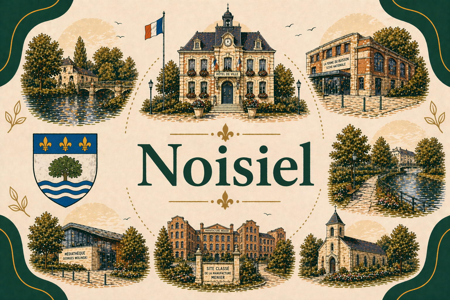 Livraison bois de chauffage à Noisiel (Seine-et-Marne)