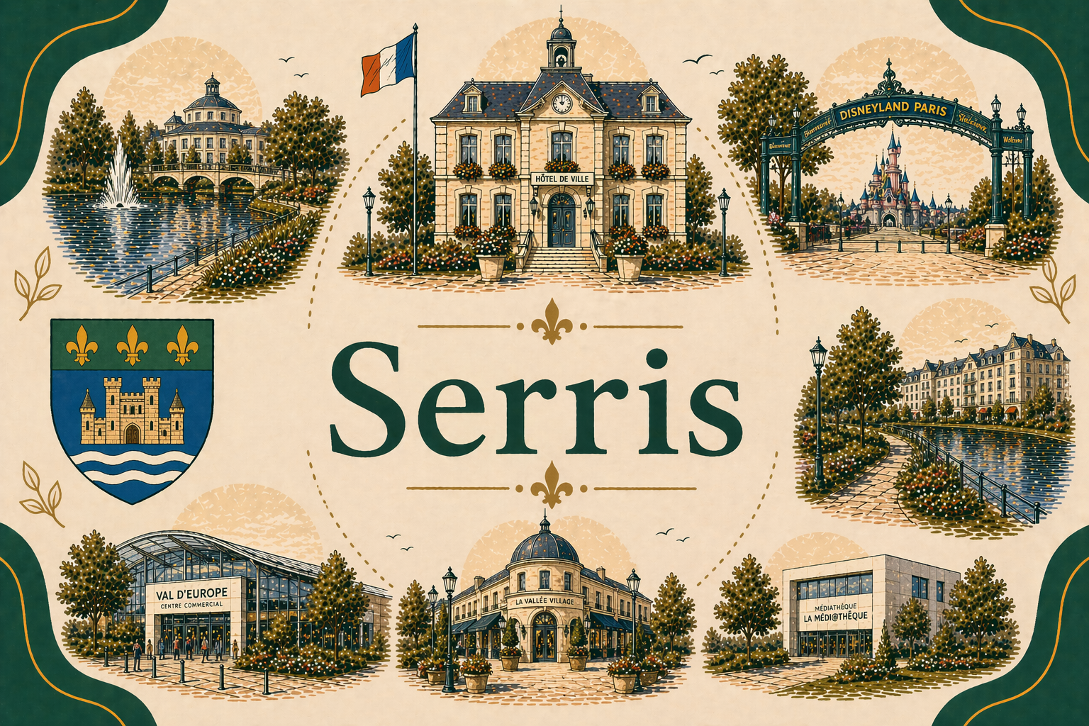 Livraison bois de chauffage à Serris (Seine-et-Marne)