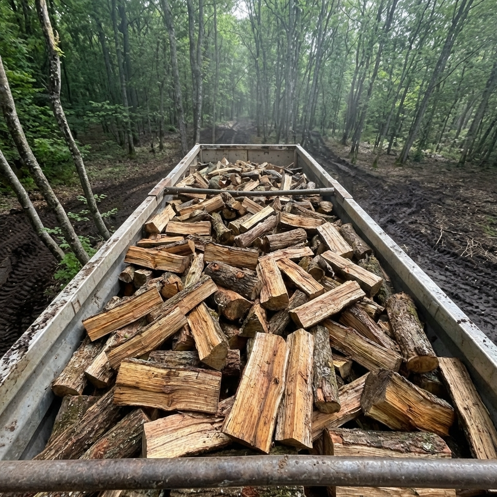 Livraison bois de chauffage sec en camion - ProBois 77 Île-de-France